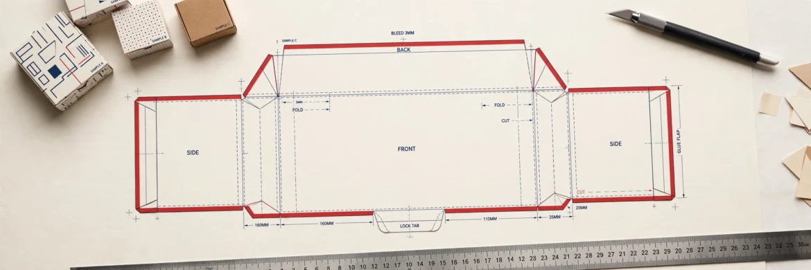 What is a dieline in packaging - designer guide blueprint